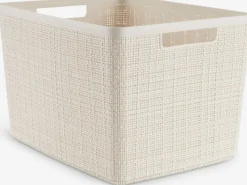 Todas Las Cestas|Almacenaje De Plástico>JYSK JUTECesta JUTE 20L plástico blanco crudo