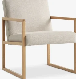 Sillones>Royal Oak KALUNDBORGSillón KALUNDBORG tela arena/roble natural