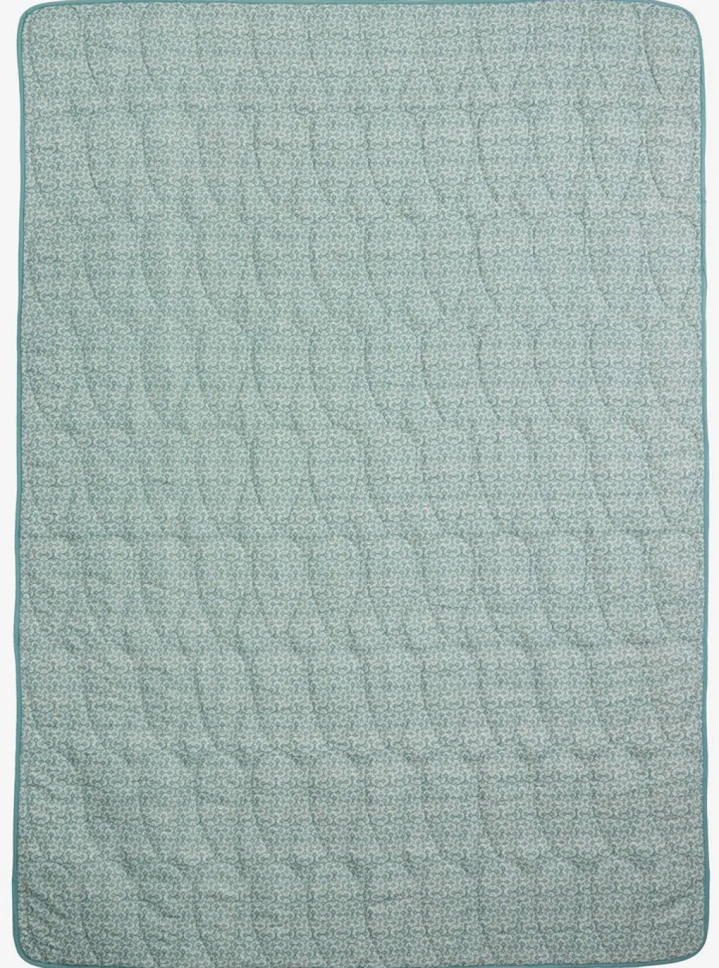 Mantas>JYSK KAMILLEManta acolchada KAMILLE 140x200 blanco/turquesa