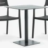 Conjuntos Mesa Y Sillas De Jardín>JYSK KAPPRUET + INGSTRUPMesa KAPPRUET L65 + 2 sillas INGSTRUP negro