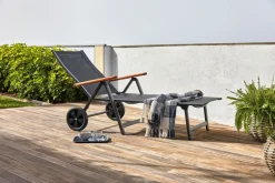 Muebles De Jardín|Tumbonas>JUTLANDIA KARLSHAMNTumbona KARLSHAMN A81xL190 gris oscuro