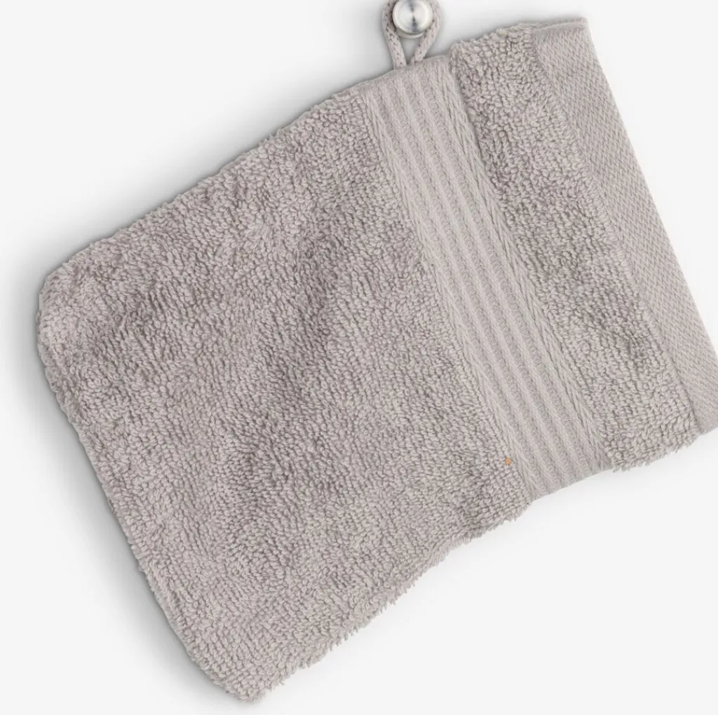 Toallas De Lavabo|Toallas De Manos>KRONBORG KARLSTADGOLDManopla de baño KARLSTAD 15x21 Gris