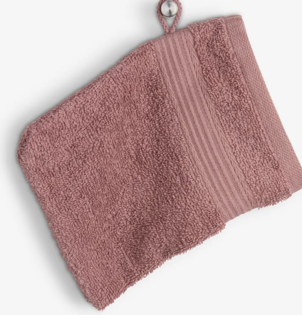 Toallas De Lavabo|Toallas De Manos>KRONBORG KARLSTADGOLDManopla de baño KARLSTAD 15x21 topo Taupe