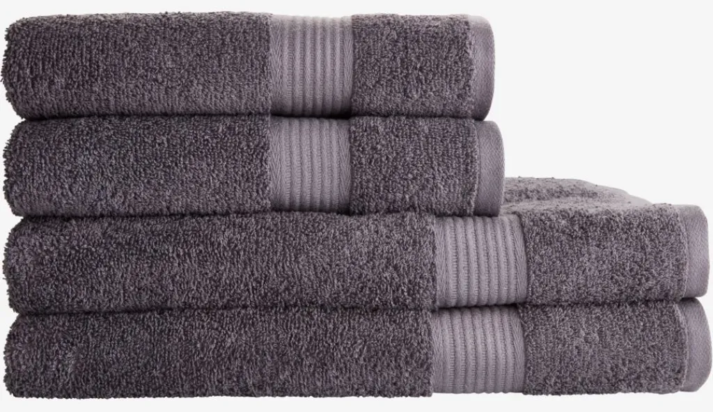 Toallas De Lavabo|Toallas De Manos>KRONBORG KARLSTADGOLDToalla de mano KARLSTAD 50x100 Gris oscuro