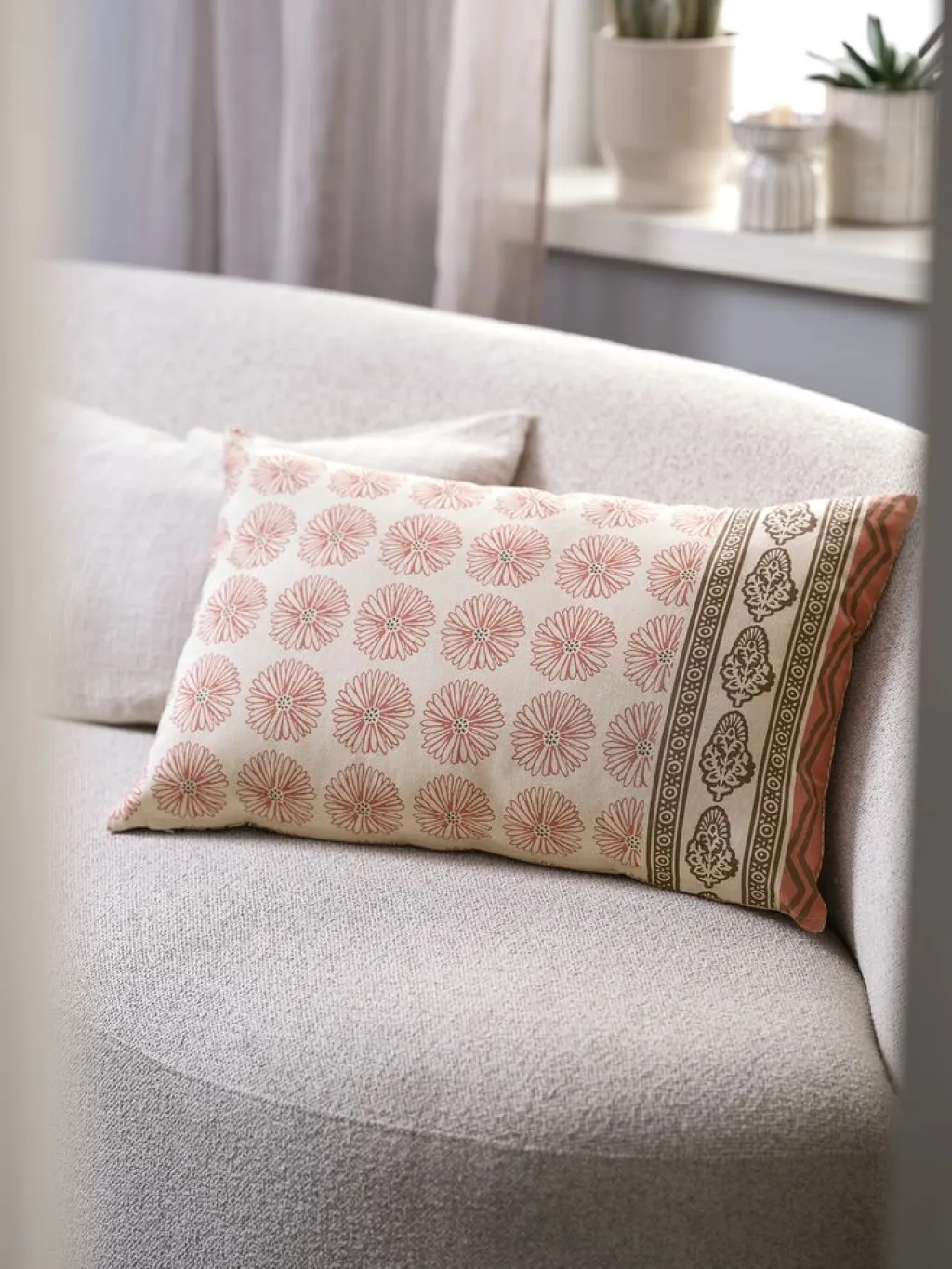 Cojines|Fundas De Cojín>JYSK KATTEFOTFunda de cojín KATTEFOT 40x60 rosa/marrón Beige, Marrón, Rosa