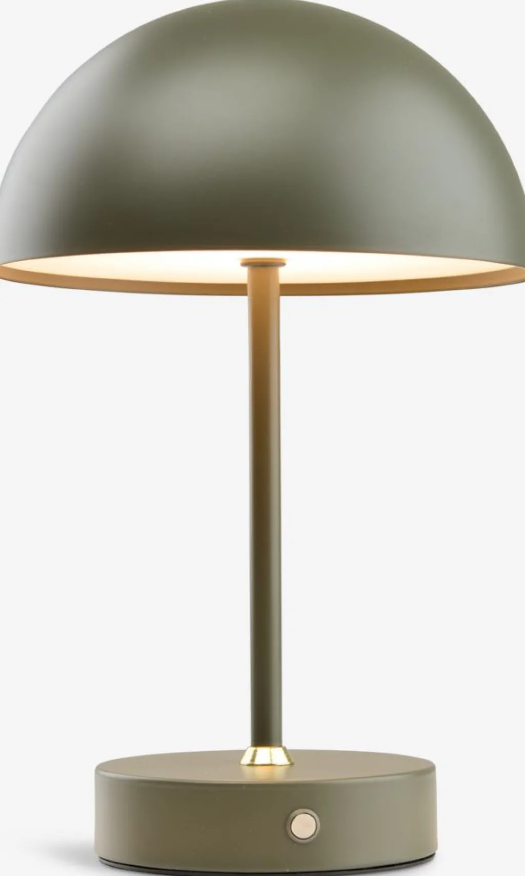 Iluminación Decorativa>JYSK KENTLámpara a pilas KENT Ø16xA25cm verde táctil y temporizador Verde oliva