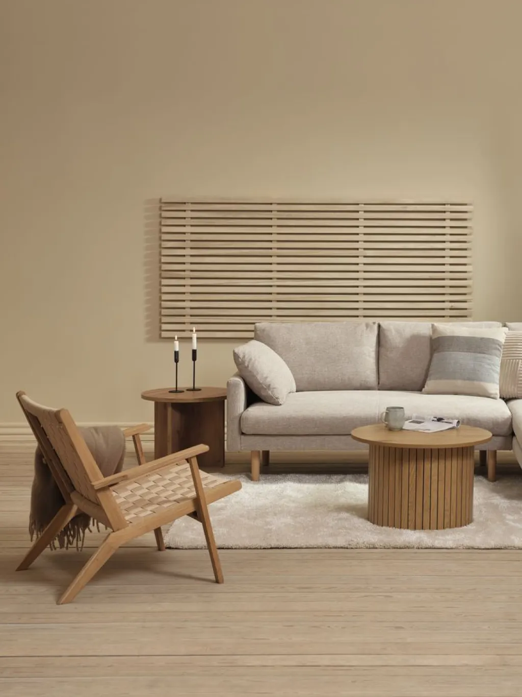 Otros>JYSK KETTINGEPanel decorativo de pared KETTINGE 200x90 natural