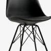 Sillas De Comedor>JYSK KLARUPSilla de comedor KLARUP polipiel negro/negro