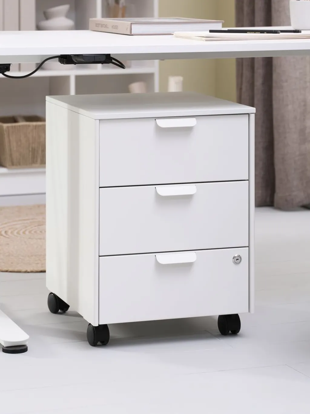 Accesorios De Oficina>JYSK KLINTHOLMCajonera KLINTHOLM 3 cajones Blanco