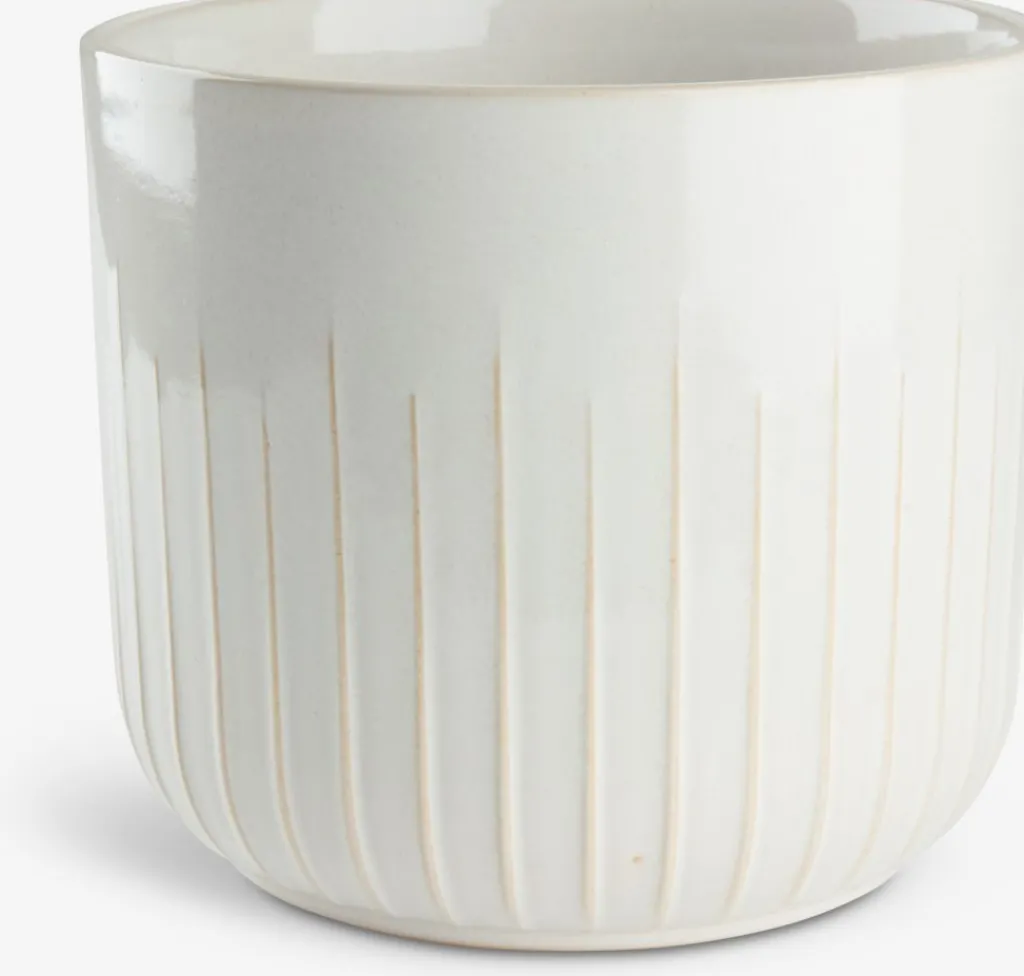 Macetas>JYSK KNUDSENMaceta KNUDSEN Ø20xA18cm blanco