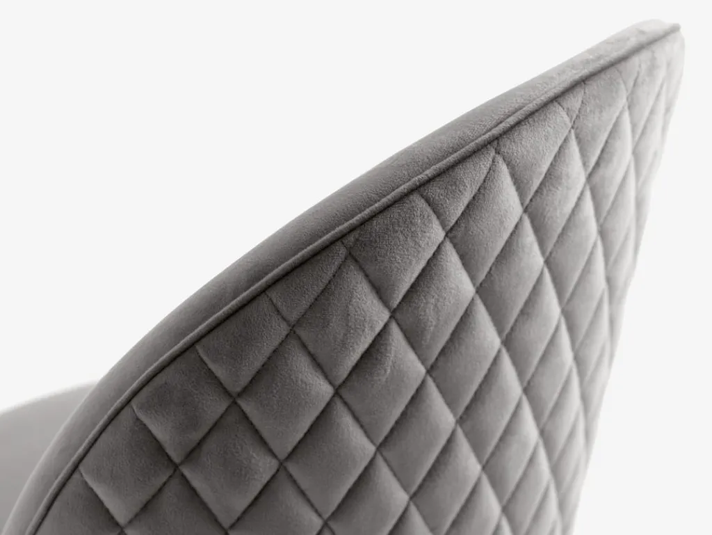 Sillas De Comedor>JYSK KOKKEDALSilla de comedor KOKKEDAL terciopelo gris/negro