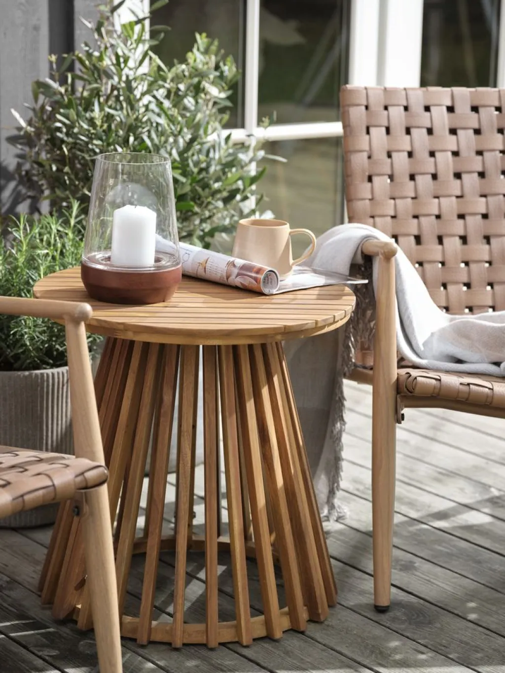 Mesas De Jardín|Muebles De Jardín>JYSK KRAGEVIGMesa auxiliar KRAGEVIG Ø50xA50 madera dura