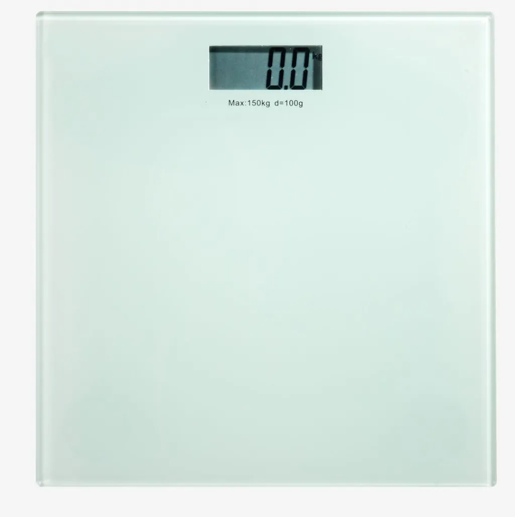 Cuidado Personal|Accesorios>JYSK KROKEKBáscula de baño KROKEK cristal 150kg/100g