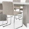 Mesas De Comedor|Conjuntos De Comedor>JYSK KRONDAL + HAMMELMesa KRONDAL L180 travertino + 4 sillas HAMMEL beis