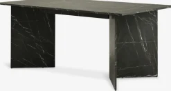 Mesas De Comedor>JYSK KRONDALMesa de comedor KRONDAL 90x180 color mármol negro Negro+Mármol