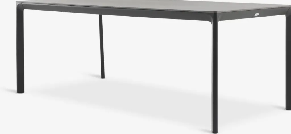 Conjuntos Mesa Y Sillas De Jardín>JUTLANDIA KUMLA + HEMSEDALMesa KUMLA L200 gris + 4 sillas HEMSEDAL negro