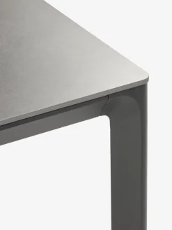 Conjuntos Mesa Y Sillas De Jardín>JUTLANDIA KUMLA + HEMSEDALMesa KUMLA L150 gris + 4 sillas HEMSEDAL negro