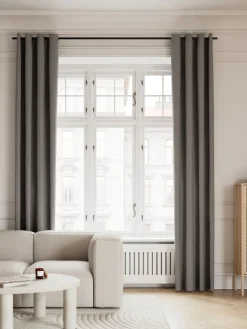 Cortinas Opacas>JYSK KVINGLACortina semiopaca KVINGLA 1x140x245 gris cálido