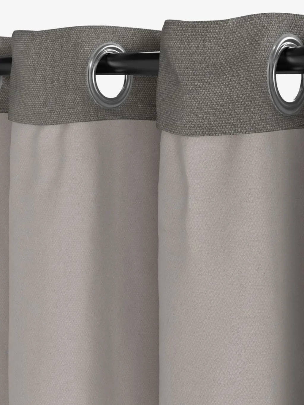 Cortinas Opacas>JYSK KVINGLACortina semiopaca KVINGLA 1x140x245 gris cálido