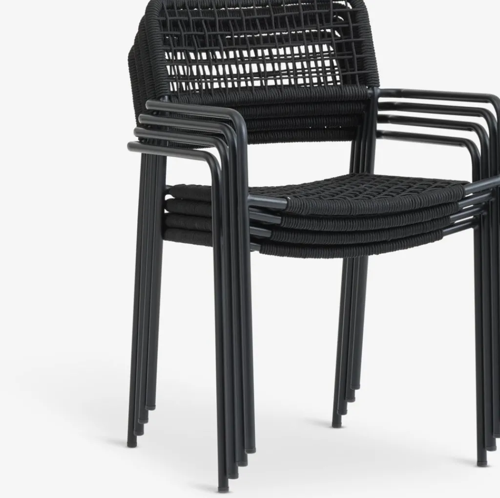 Sillas De Jardín>JYSK LABINGSilla apilable LABING negro