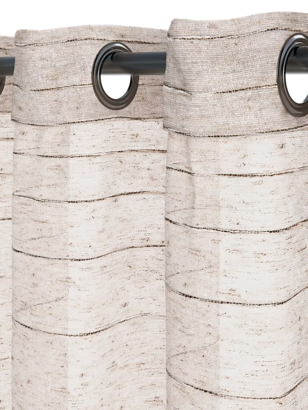 Cortinas Traslúcidas>JYSK LANGELANDCortina LANGELAND 1x140x300 aspecto lino beis