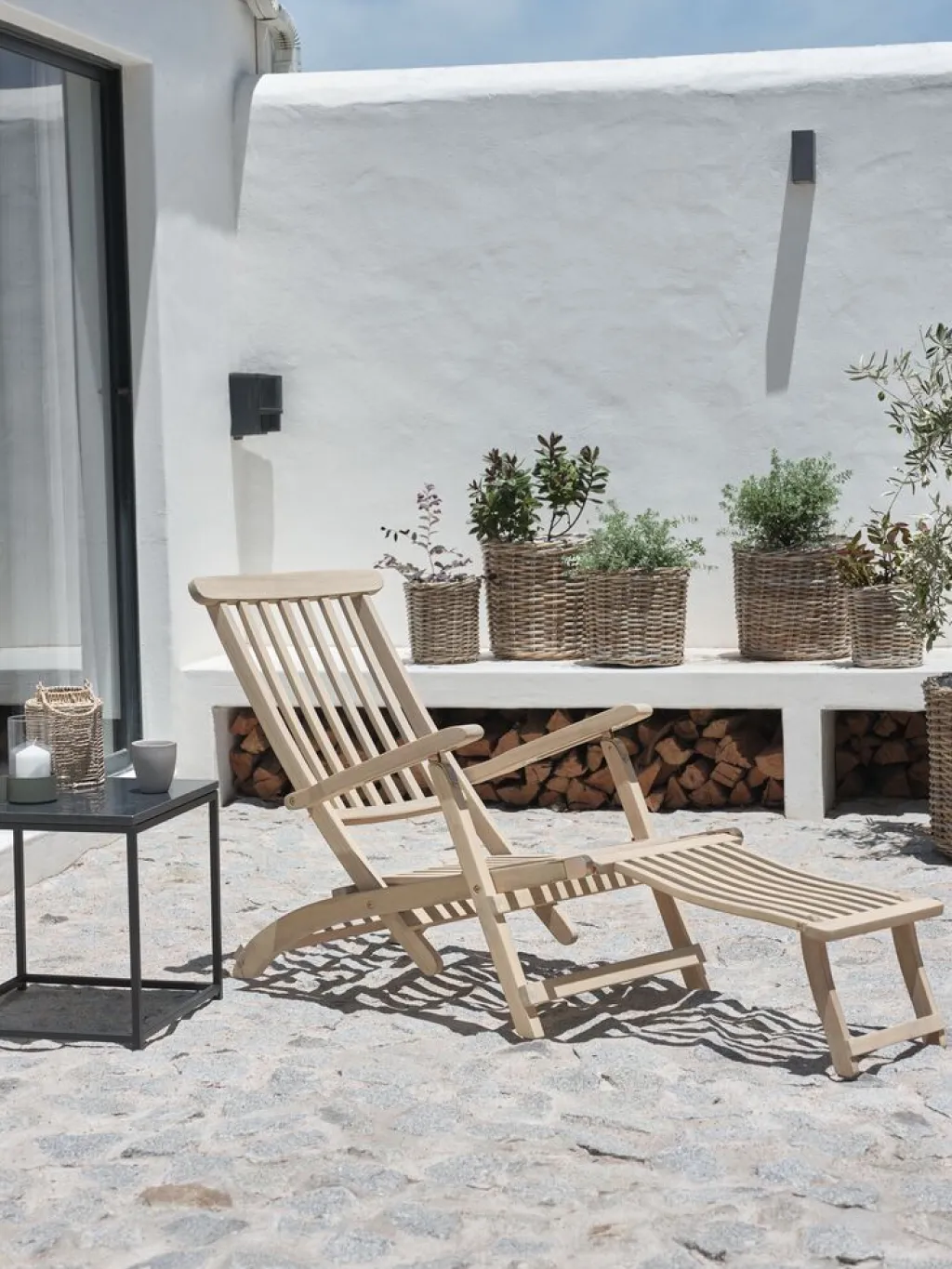 Sillas De Jardín|Muebles De Jardín>JYSK LANGHOLMTumbona plegable LANGHOLM madera dura