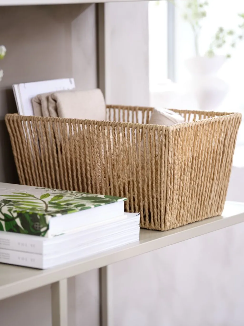 Todas Las Cestas|Cestas Y Cajas>JYSK LARSEMILCesta LARSEMIL A23xL33xA17cm Natural