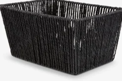 Todas Las Cestas|Cestas Y Cajas>JYSK LARSEMILCesta LARSEMIL A23xL33xA17cm Negro