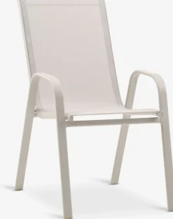 Sillas De Jardín>JYSK LEKNESSilla apilable LEKNES beis Beige