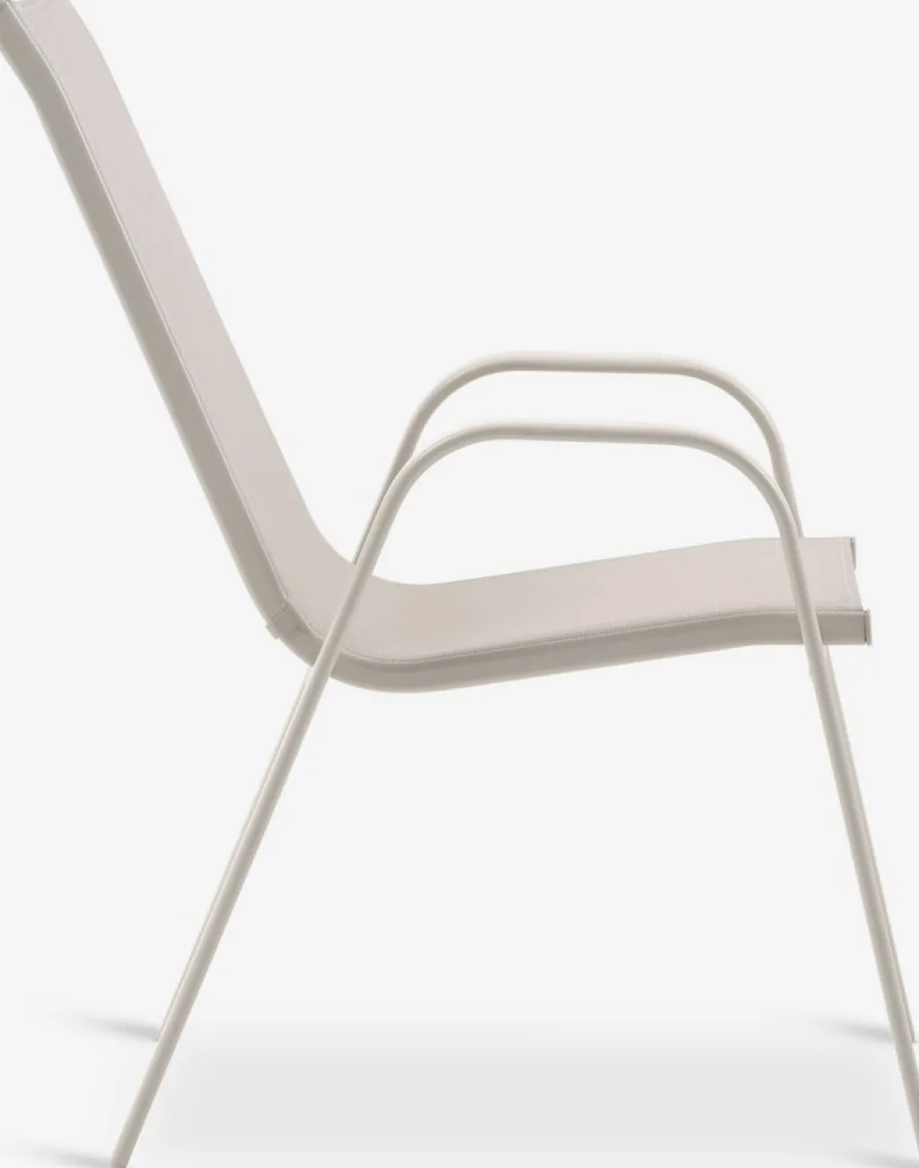 Sillas De Jardín>JYSK LEKNESSilla apilable LEKNES beis Beige