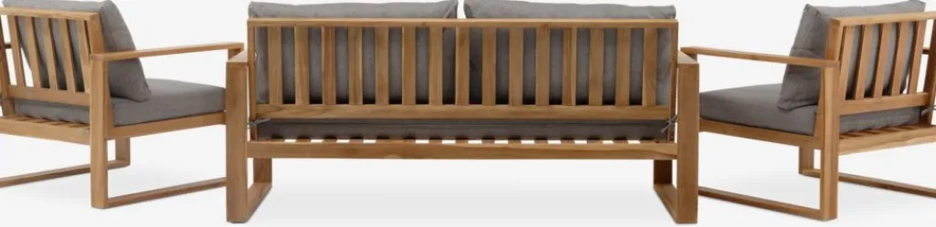 Conjuntos Mesa Y Sillas De Jardín|Muebles De Jardín>JUTLANDIA LILLEHOLMConjunto muebles jardín LILLEHOLM 4,5 plazas teca