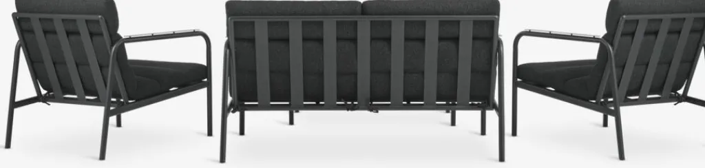 Conjuntos Mesa Y Sillas De Jardín|Muebles De Jardín>JYSK LILLESTROEMConjunto muebles jardín LILLESTROEM 4 plazas Negro