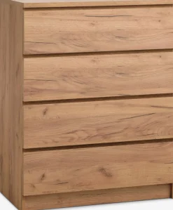 Cómodas|Cómodas>JYSK LIMFJORDENCómoda 4 cajones LIMFJORDEN color Roble salvaje natural