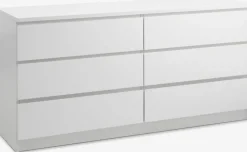 Cómodas|Cómodas>JYSK LIMFJORDENCómoda LIMFJORDEN 3+3 cajones Blanco