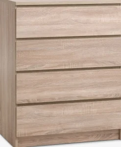 Cómodas|Cómodas>JYSK LIMFJORDENCómoda LIMFJORDEN 4 cajones color Roble claro