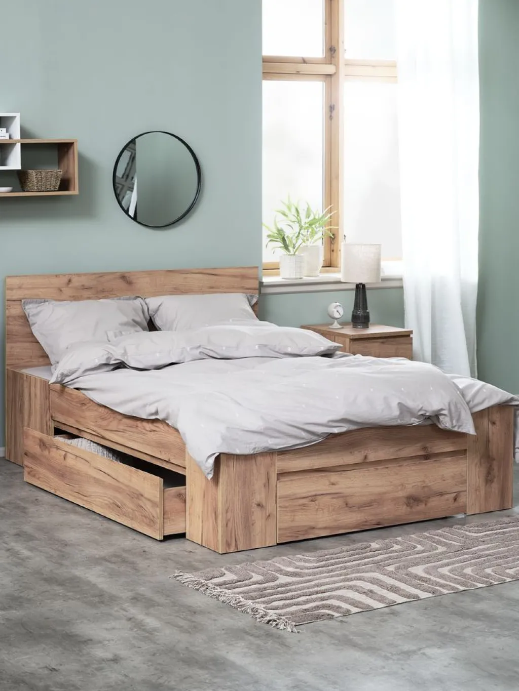 Estructuras De Cama|90 X 190 Cm>JYSK LIMFJORDENEstructura cama LIMFJORDEN 135x190 Roble salvaje natural
