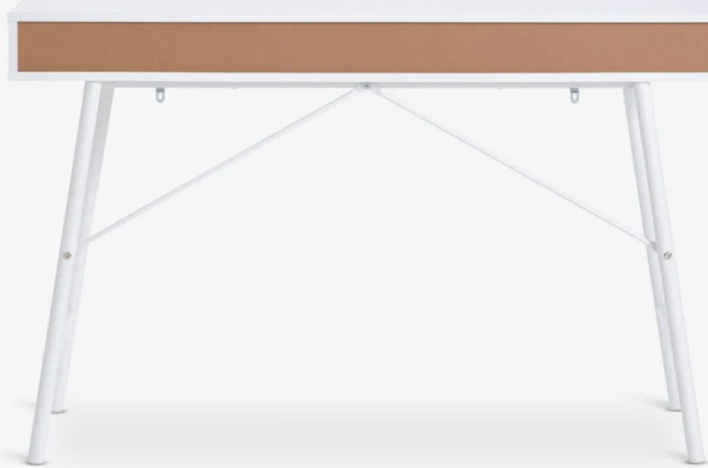 Escritorios|Escritorios Elevables>JYSK LINDVEDEscritorio LINDVED 48x120 2 cajones Blanco