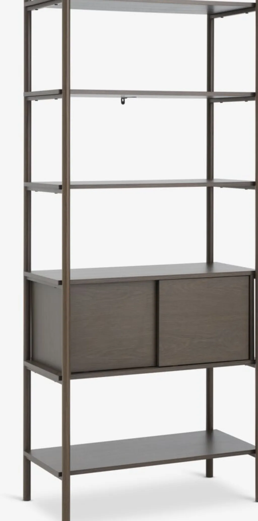 Estanterias Y Librerías|Estanterias Y Librerías>JYSK LINDVEDEstantería LINDVED 6 estantes 2 puertas color roble oscuro