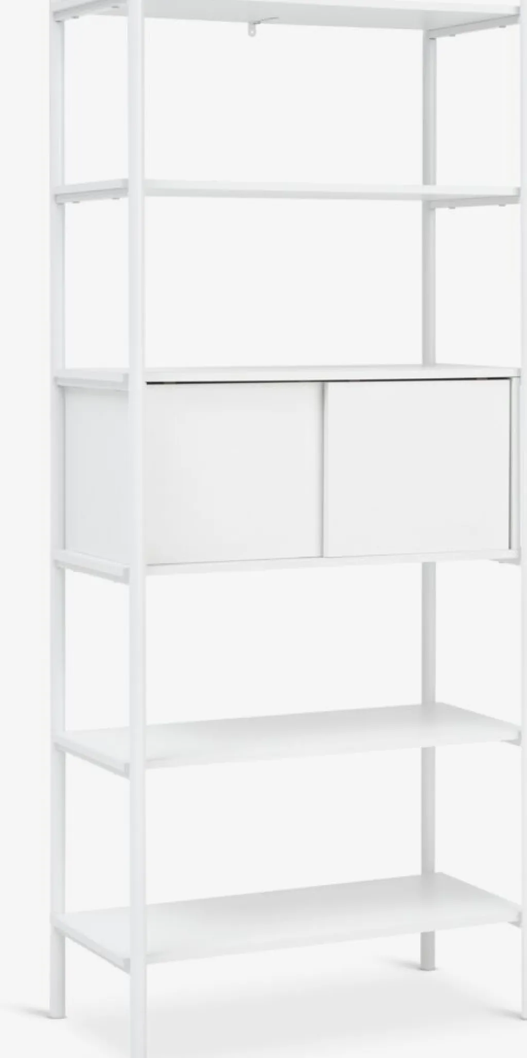 Estanterias Y Librerías|Estanterias Y Librerías>JYSK LINDVEDEstantería LINDVED 6 estantes 2 puertas blanco
