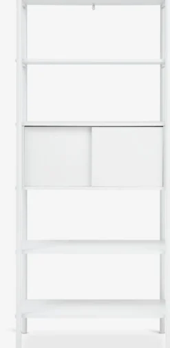 Estanterias Y Librerías|Estanterias Y Librerías>JYSK LINDVEDEstantería LINDVED 6 estantes 2 puertas blanco