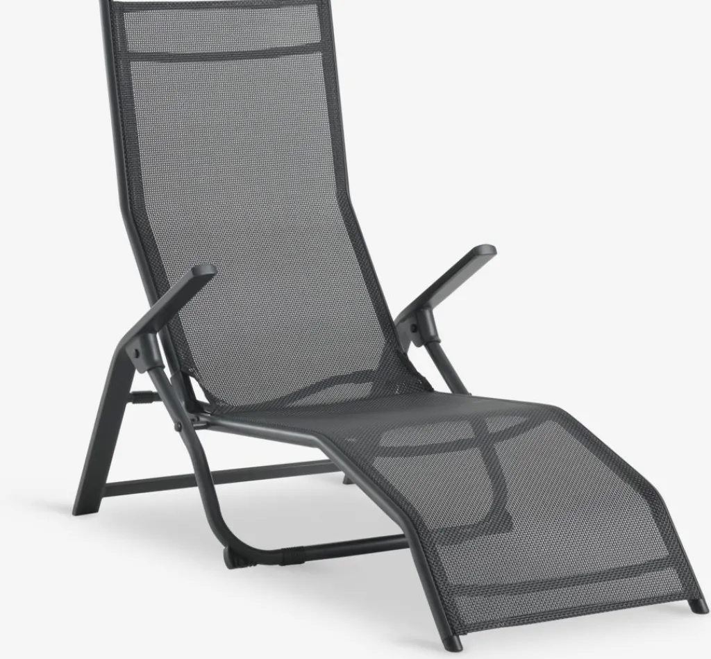Muebles De Jardín|Tumbonas>JUTLANDIA LOMMATumbona plegable LOMMA A63xL130 negro