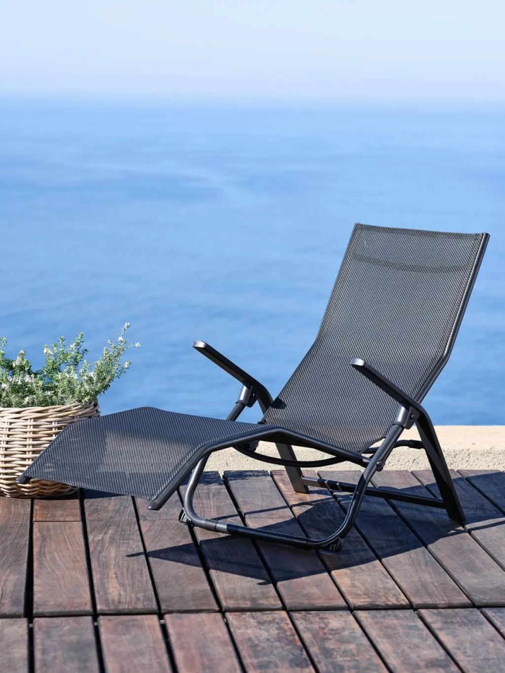 Muebles De Jardín|Tumbonas>JUTLANDIA LOMMATumbona plegable LOMMA A63xL130 negro