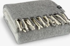 Mantas>JYSK LUNDKARSEManta de lana LUNDKARSE 130x170 gris/beis