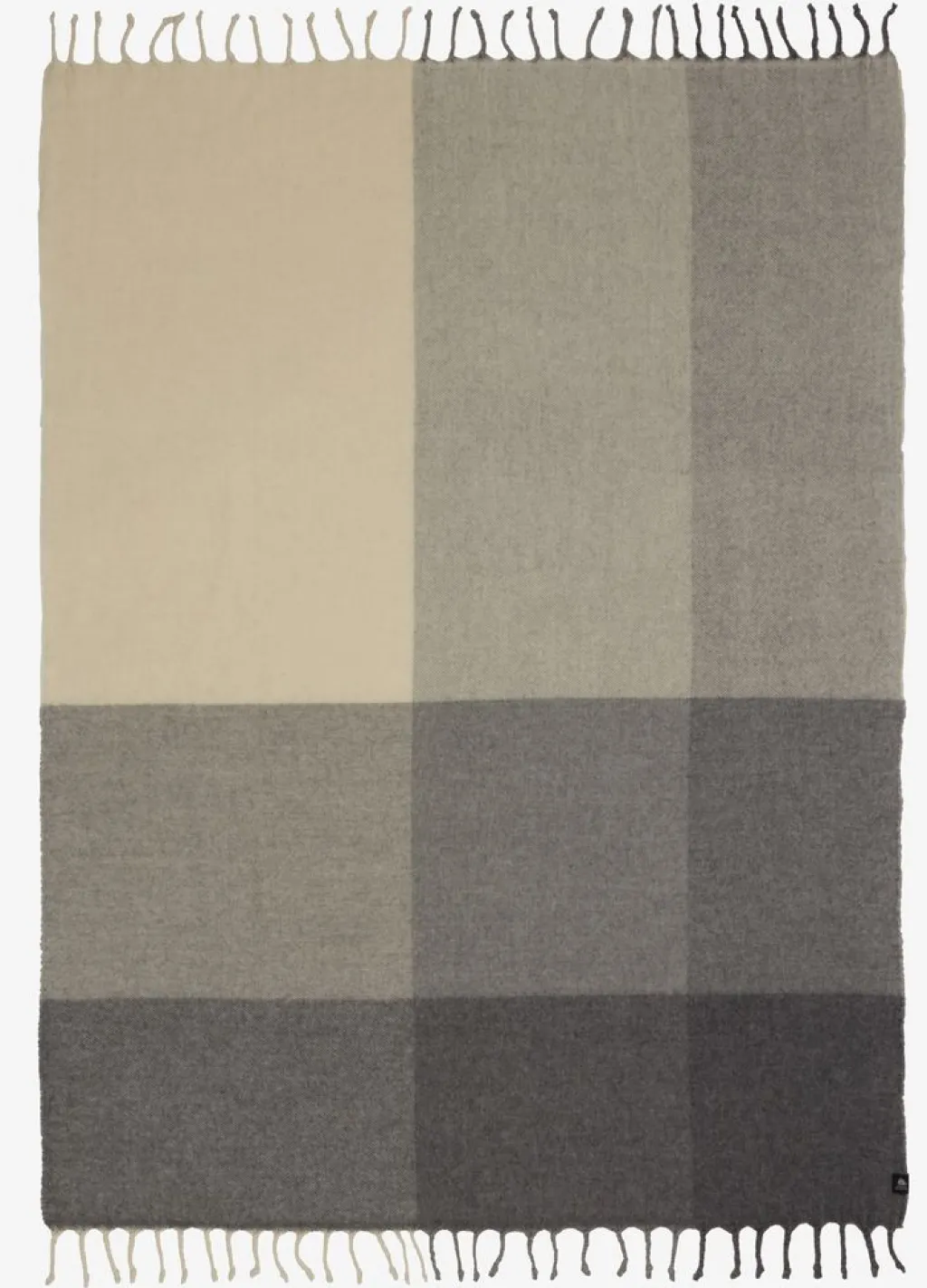 Mantas>JYSK LUNDKARSEManta de lana LUNDKARSE 130x170 gris/beis