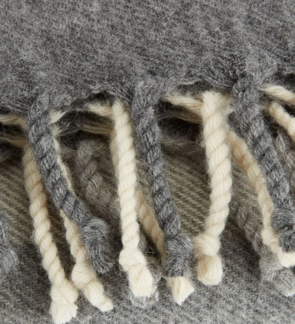 Mantas>JYSK LUNDKARSEManta de lana LUNDKARSE 130x170 gris/beis