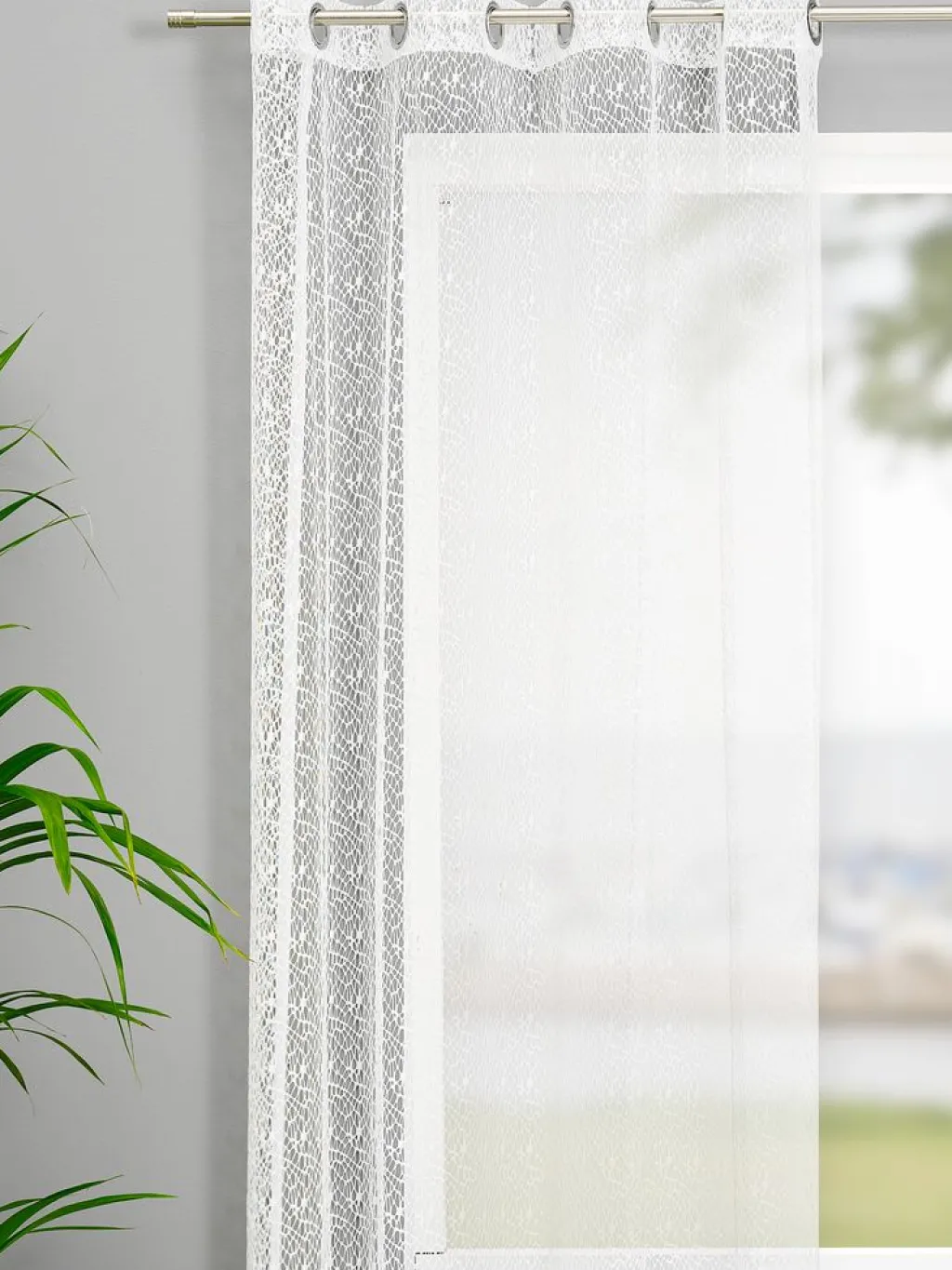 Cortinas De Hilos>JYSK LUROCortina LURO 1x140x300 malla Crema
