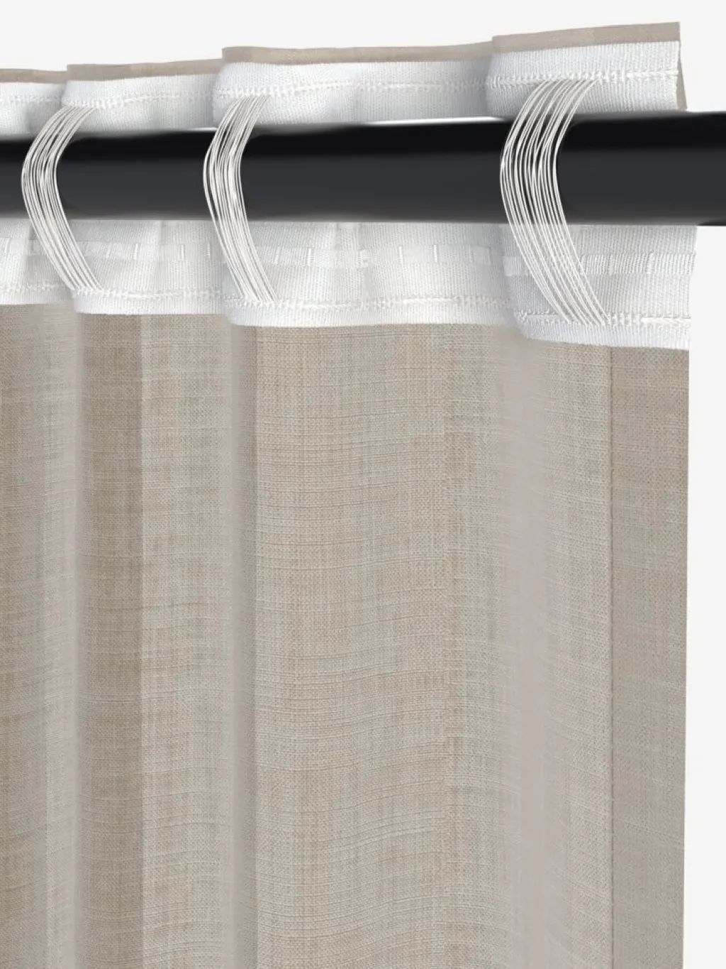 Cortinas Traslúcidas>JYSK LUTELANDETCortina LUTELANDET 1x140x245 beis