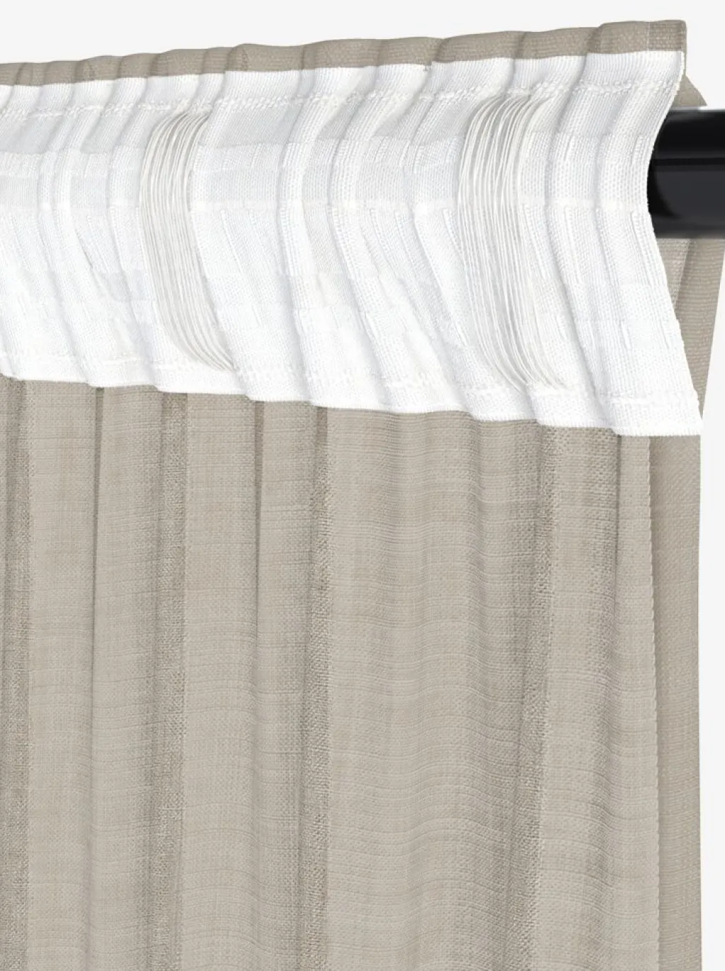Cortinas Traslúcidas>JYSK LUTELANDETCortina LUTELANDET 1x140x245 beis