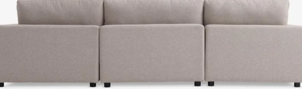 2 Plazas|3 Plazas>JYSK LYBYSofá modular LYBY 3 plazas chaise longue tela arena