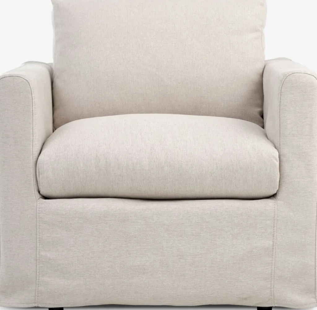 Sillones>JYSK LYNGAASillón LYNGAA funda extraíble tela beis